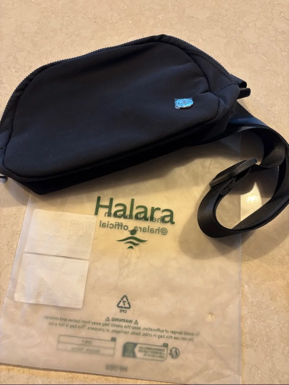 Black Halara waist bag. - Picture 4 of 5